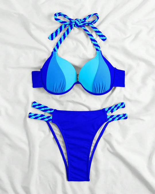 Constance™ Colorblock-Neckholder-Bikini-Set