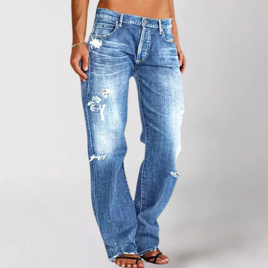 Ekatarina™ Lockere weit geschnittene Denim Jeans für Damen