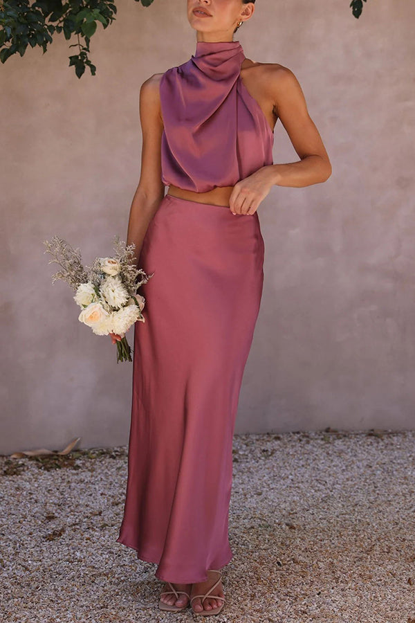 Salome™ Zweiteilige Satin-Kleid-Sets