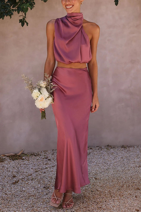 Salome™ Zweiteilige Satin-Kleid-Sets