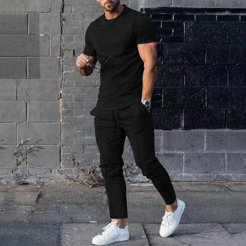 Sadek™️ "Minimalist Chic Duo" - 2teiler mit langer Hose und Shirt