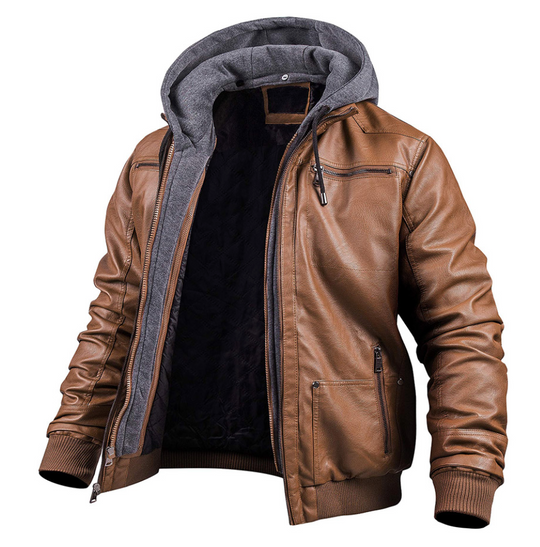 Dorian™ Premium Leder-Winterjacke für Herren