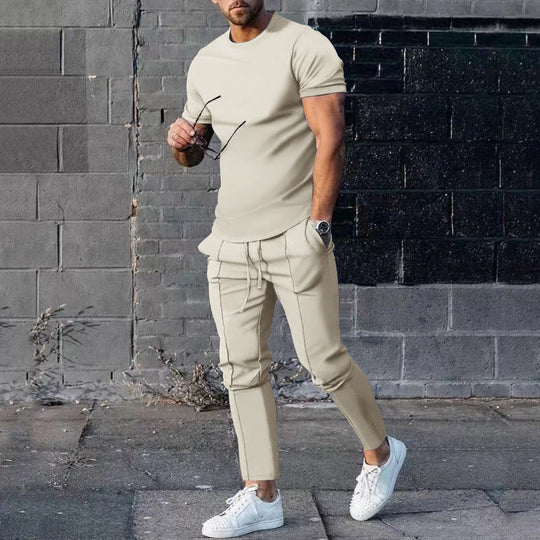 Sadek™️ "Minimalist Chic Duo" - 2teiler mit langer Hose und Shirt