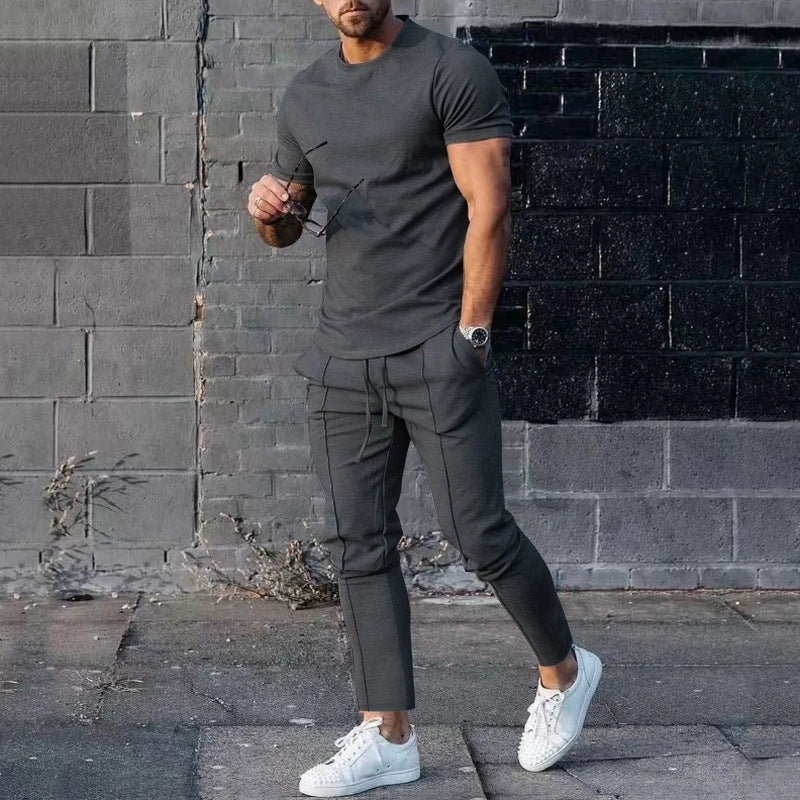 Sadek™️ "Minimalist Chic Duo" - 2teiler mit langer Hose und Shirt