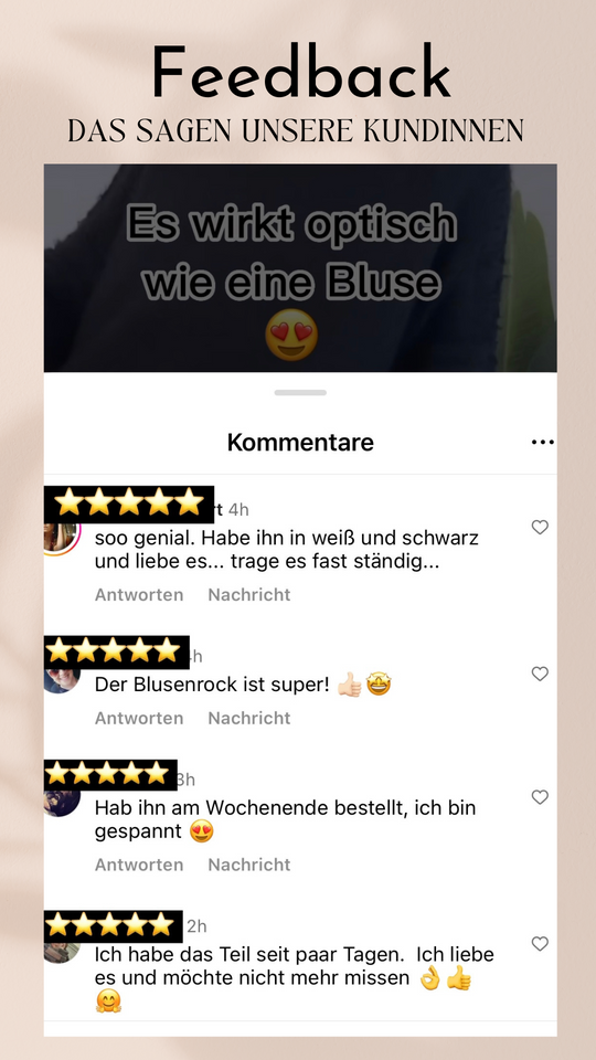 Mara™ Blusenrock mit Knöpfen