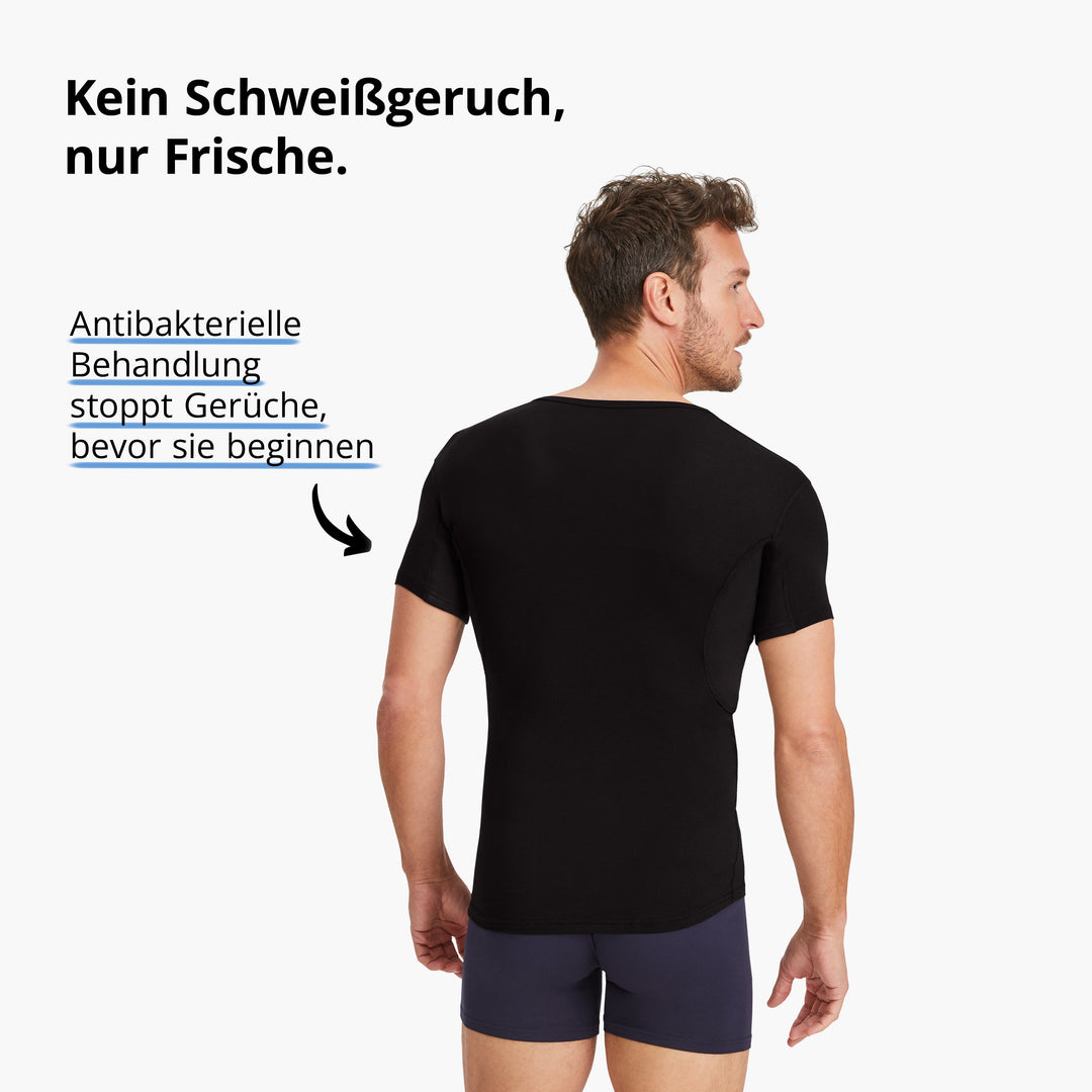 Colin™ Anti-Schweiß Shirt Herren mit V-Ausschnitt Performance