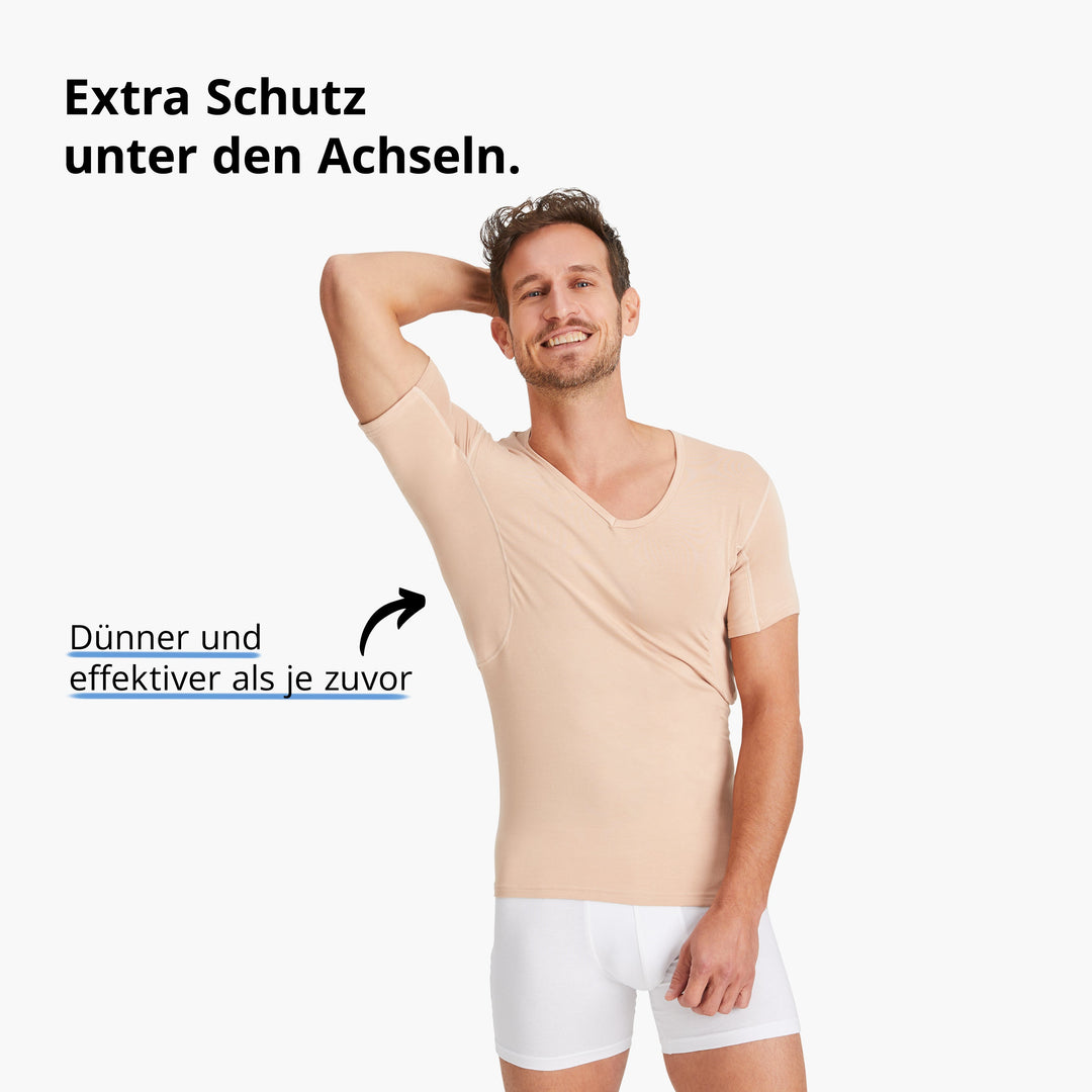 Colin™ Anti-Schweiß Shirt Herren mit V-Ausschnitt Performance