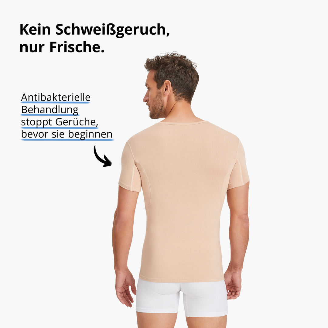 Colin™ Anti-Schweiß Shirt Herren mit V-Ausschnitt Performance