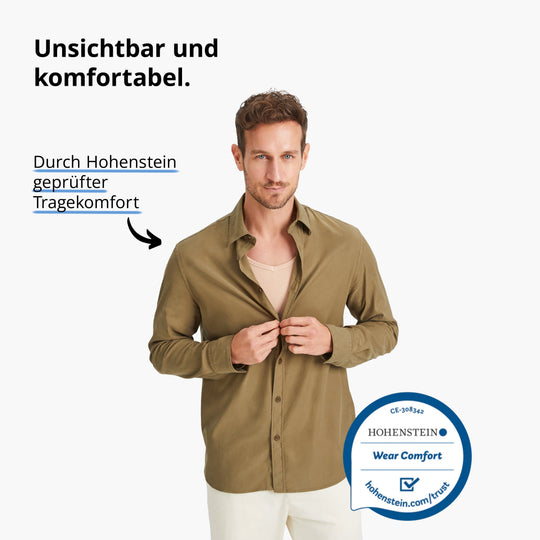 Colin™ Anti-Schweiß Shirt Herren mit V-Ausschnitt Performance