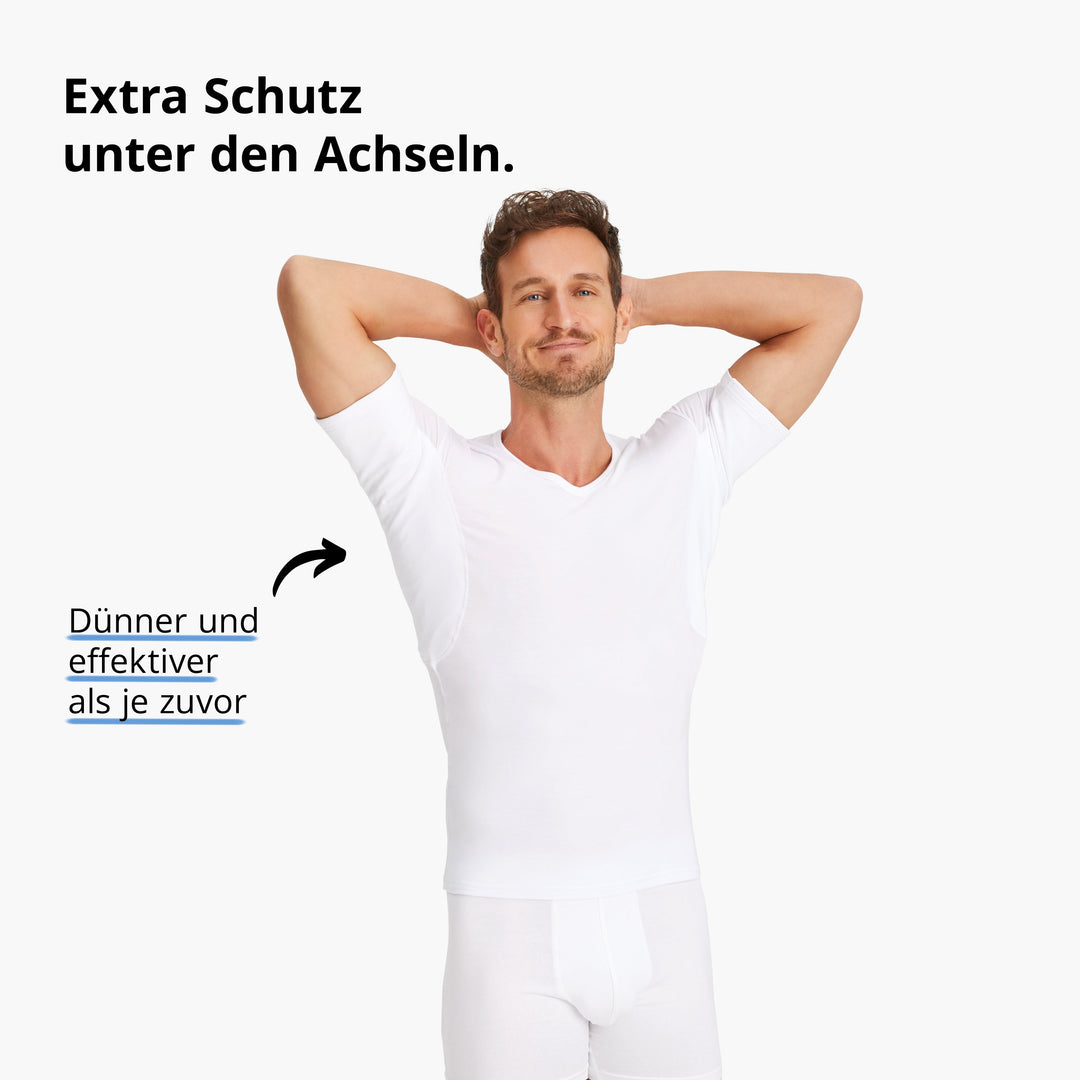 Colin™ Anti-Schweiß Shirt Herren mit V-Ausschnitt Performance